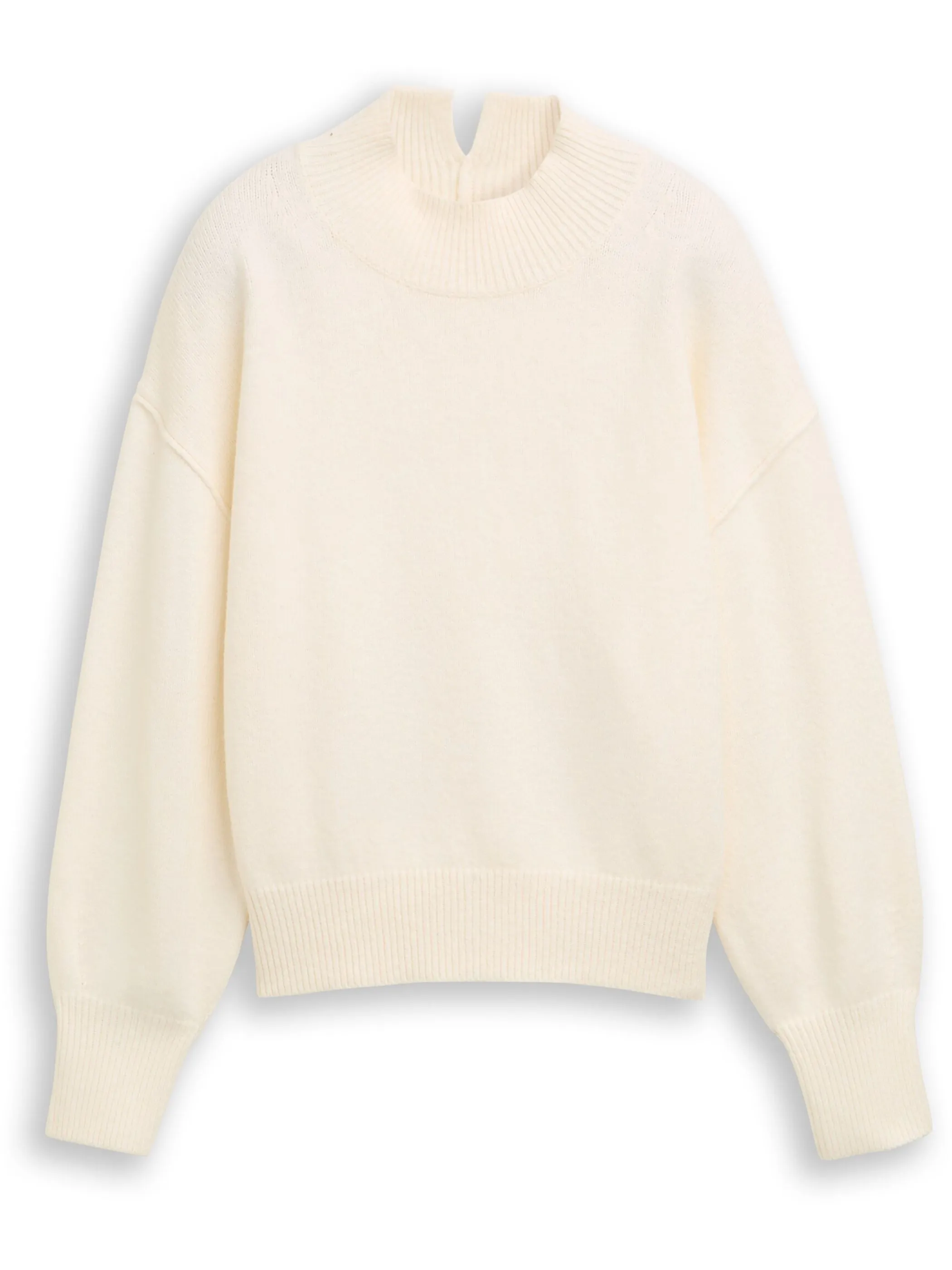 Tom Tailor 1049190 knit mock-neck Weiß 918875 10315 1